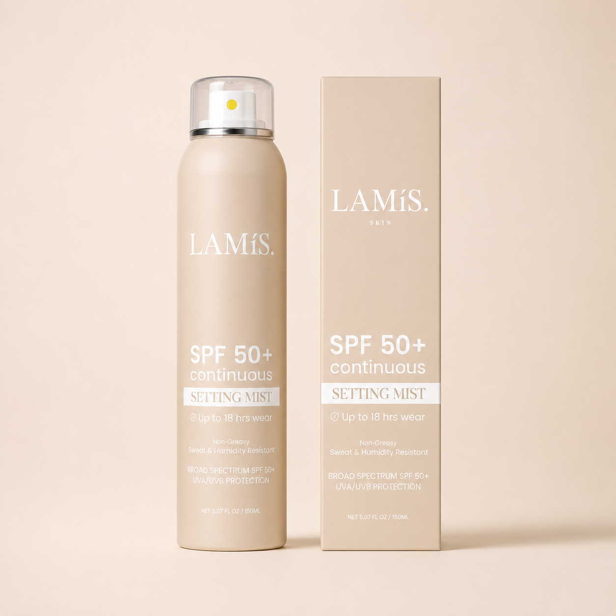 LAMíS spf 50+ Continuous Setting Mist